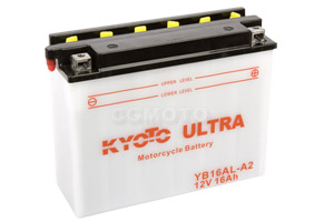 batteria YB16AL-A2 Kyoto : 205mm x 71mm x 164mm