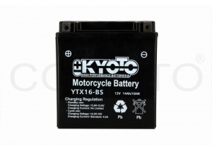 batteria YTX16-BS Kyoto : 150mm x 87mm x 161mm