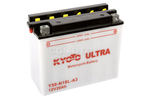 batteria Y50-N18L-A3 Kyoto : 206mm x 91mm x 164mm