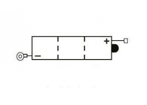 batteria 6N4-2A-5 Yuasa : 71mm x 71mm x 96mm