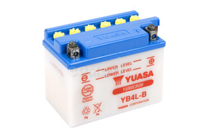 batteria YB4L-B Yuasa : 121mm x 71mm x 93mm