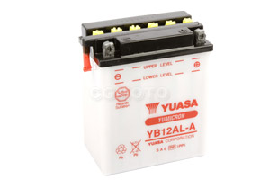 batteria YB12AL-A Yuasa : 134mm x 80mm x 160mm