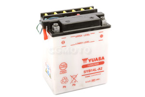 batteria SYB14L-A2 Yuasa : 135mm x 91mm x 167mm