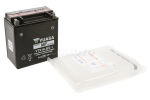 batteria YTX16-BS-1 Yuasa : 150mm x 88mm x 161mm